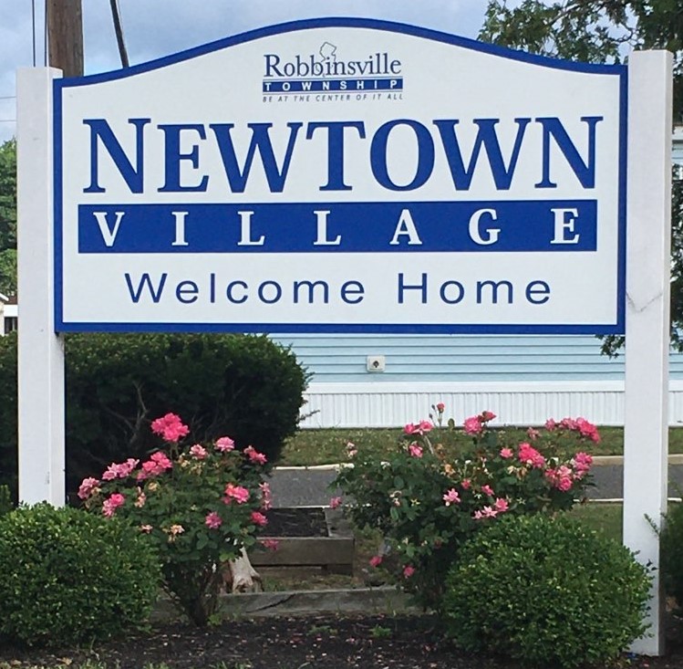 newtown-village signage
